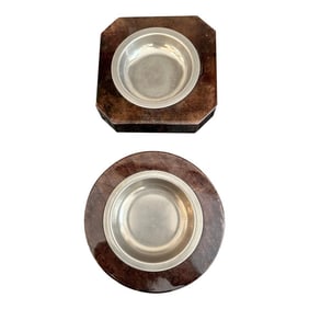 Aldo Tura Vintage Goatskin Bowls/ Vide-Poches - A Pair