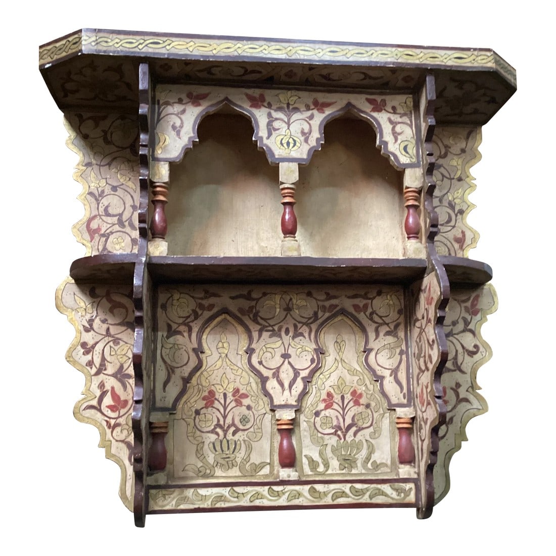 Mid 20th Century Moroccan Spice Shelf in Cream (1 of 10)