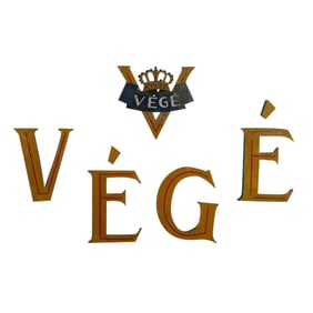 Vintage Belgian Tole Free Mounted Shop Sign