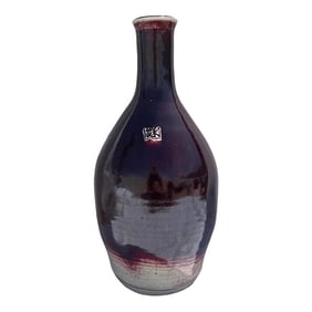 Elliot Newton Asian Stoneware Vase