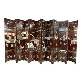 1970s Asian Wooden Room Divider