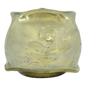 Late 19th Century Antique Brass European Decorative Plate