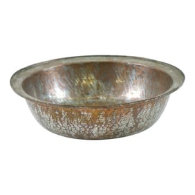 19th Century Hammered Copper Bowl