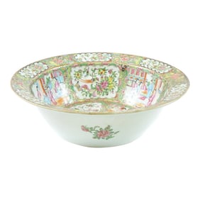 Antique Large Famille Rose Bowl