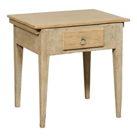 Swedish Painted Wood Side Table, 19th Century