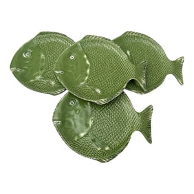 Set of 4 Fish Dessert Plates