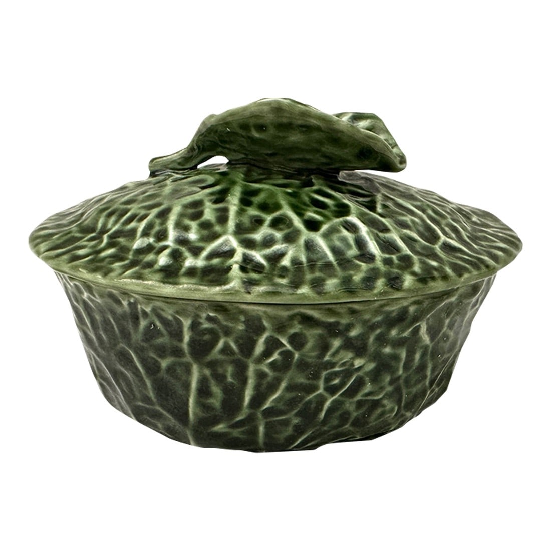 Vintage Olfaire Oval Covered Cabbage Leaf Dish (1 of 7)