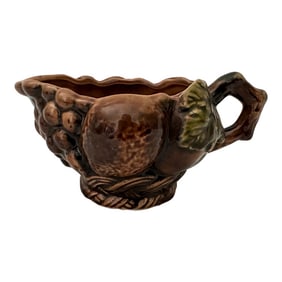 Inarco Brown Majolica Creamer