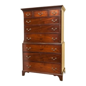 Antique English Mahogany Chest on Chest