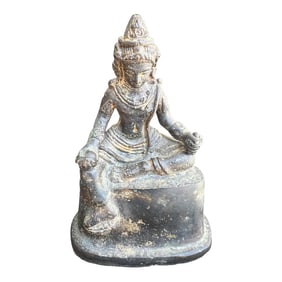 Circa 1800's, Manjushri Buddha Bronze Altar Figurine, Nepal, Kathmandu Valley