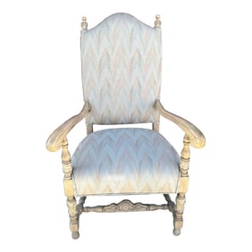 Vintage Regency Ikat Armchair