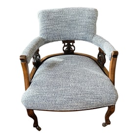 Upholstered Victorian Armchair