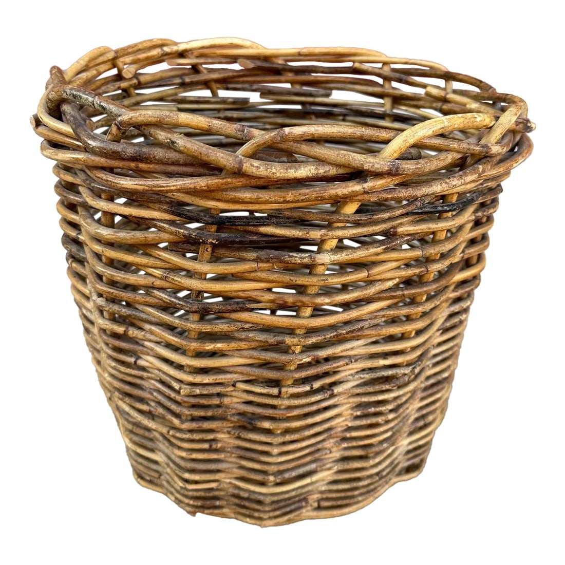 Vintage Rustic European Thick Wicker Basket (1 of 6)
