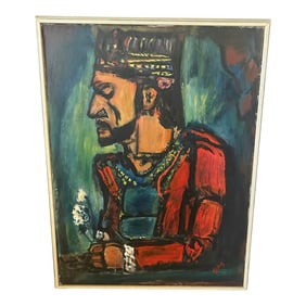 French Oil Painting "The Old King"