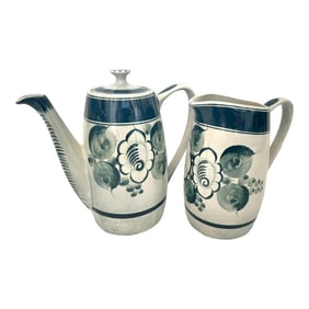 Vintage Pair of Ceramica Artistica "Gomez" Tea Pot/Pitcher