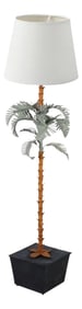 Palm Beach Regency Style Palm Floor Lamp