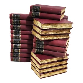 Antiquarian Book Set 32 Volumes the Novels of Balzac C1898 Le Library Edition. #635/1250 - English L