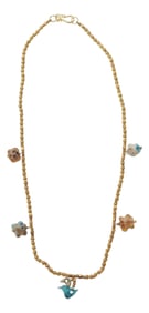 Charm Necklace W/ Roman Glass