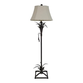 Designer Metal Toleware Standing Floor Lamp