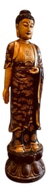 Late 19th Century Southeast Asian Wooden Buddha Statue