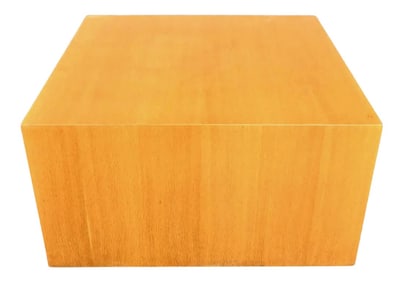 Intrex Furniture Wood Veneer Cube End or Side Table Pedestal Attributed to Paul Mayen