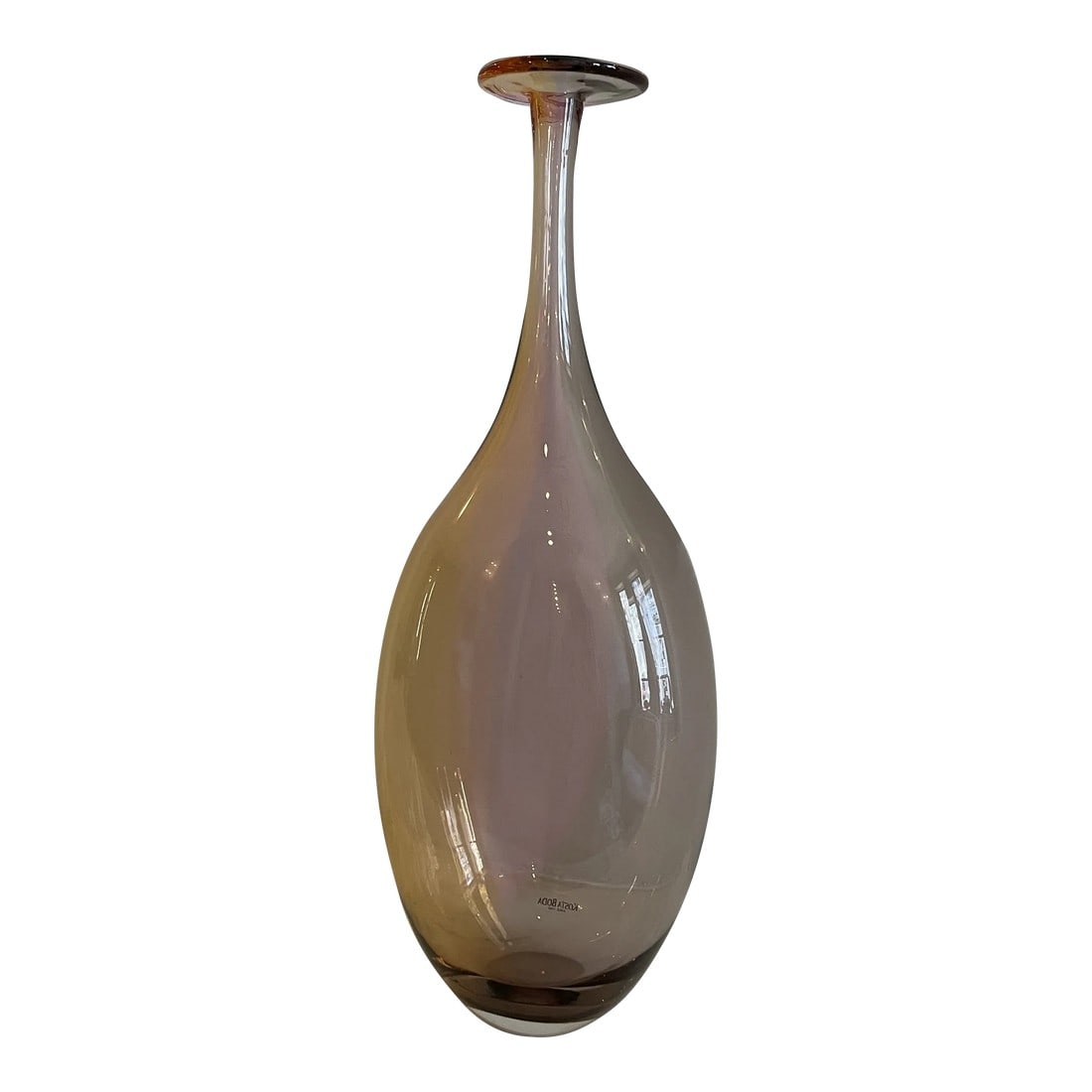 Vintage 1980s Kosta Boda by Kjell Engman Glass Vase: Beautiful vintage Kosta Boda by Kjell Engman Glass Vase from Fidji series. Condition: Alterations: Original Condition Unaltered Imperfections: Some Imperfections Condition Notes: In very good vintage