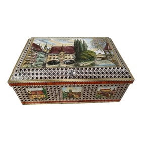 German Lebkuchen Schuhmann Tin Cake Box