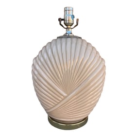 Postmodern Art Deco Peach Table Lamp