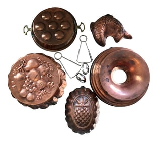 Copper Escargot Kitchen Collection - Set of 7