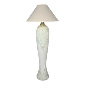 Late 20th Century Modern to Postmodern Southwest Style Textured Plaster Sculptural Floor Lamp