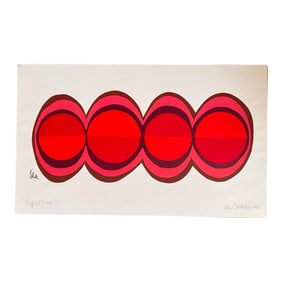 1990s Op/Pop Signed Art Print by Ella Calderon, Nyc