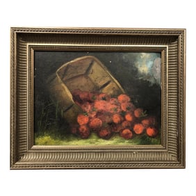 Late 19th Century Oil on Board, Framed