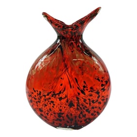 Late 20th Century Decorative Art Glass Vase