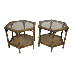 Mid 20th Century Octagon Tables - A Pair