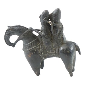 Antique 19th Century Bronze African Figurine