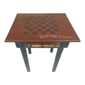 1970s Game Table With A Drawer