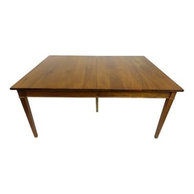 1960s Vintage All Wood Dining-Room Table With Extension