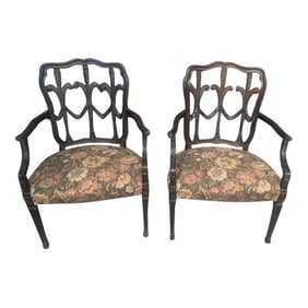 Pair of Mahogany Antique Armchairs