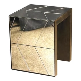 West Elm Mirrored Side Table