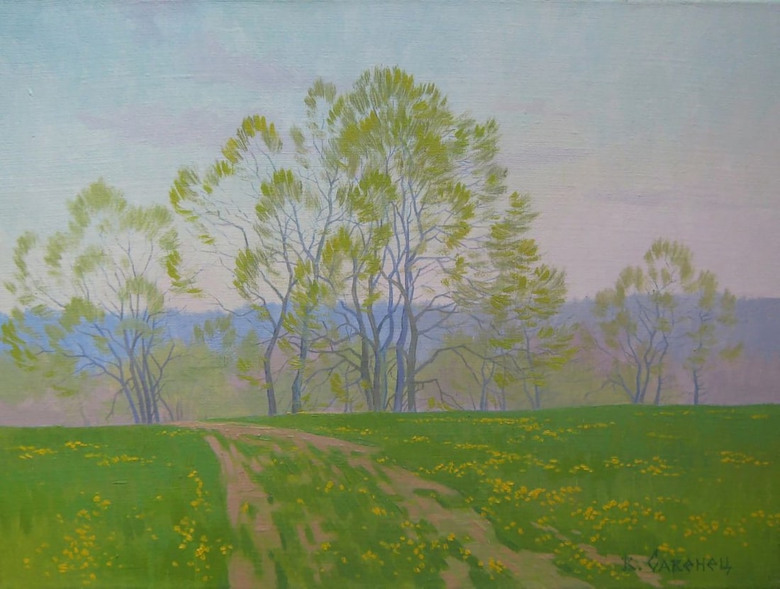 Oil painting Summer nature Valery Savenets (1 of 6)