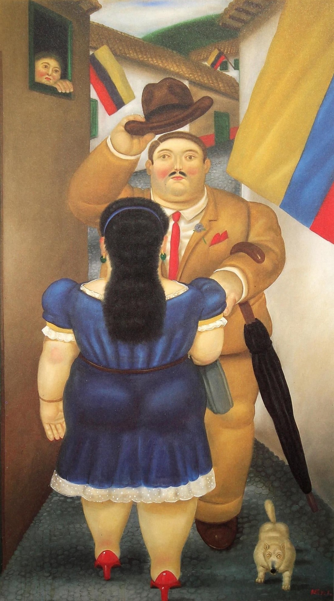 Fernando Botero 14 The National Holiday 1983: Title: Fernando Botero 14 The National Holiday 1983 Artist: Fernando Botero Description: Title: The National Holiday \nArtist: Fernando Botero \nCountry: Colombia \nMedium: Offset - Quadrichromie 14 \