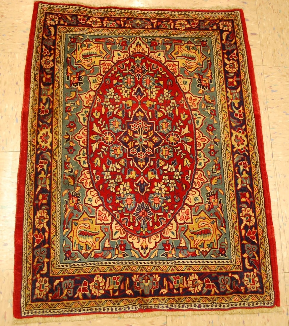 Persian SARUK RUG 2'2" x 2'10" (1 of 11)