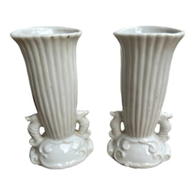 1950s Japanese Seahorse Vases- a Pair