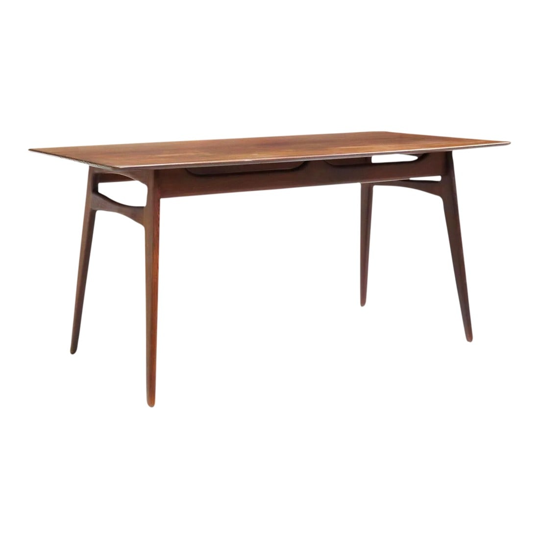 1950s Vintage Italian Mid-Century Modern Teak Dining Table (1 of 11)