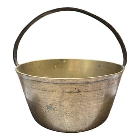 Circa 1800 Georgian, Heavy Antique, English Bronze Jam/Preserve Cooking Pot