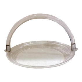 Dorothy Thorpe Style Lucite Tray with Handle