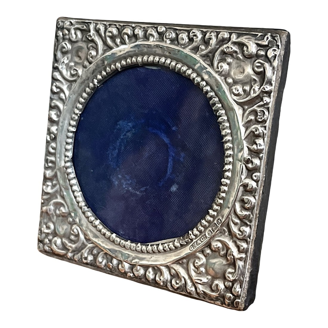 Antique English Gourdel, Valés & Co. Sterling Silver Picture Frame, Ornately Decorated and: Antique English sterling silver photo frame by French maker Gourdel, ValÃ¨s & Co. circa 1870s. Prominently hallmarked Birmingham, England on the front of the frame. Lavishly decorated with c
