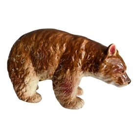 1940's Nippon Yoko Boeki Porcelain American Bear Statue