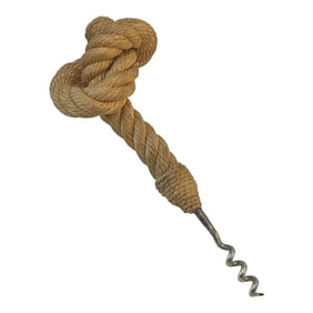 Audoux & Minet, 1960s Rope Corkscrew , France, 1960s