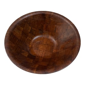 Large 1970s Lightweight Wooden Bowl